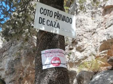 Prohibit l'accés a la Torre d'en Palou de Cala Tuent.